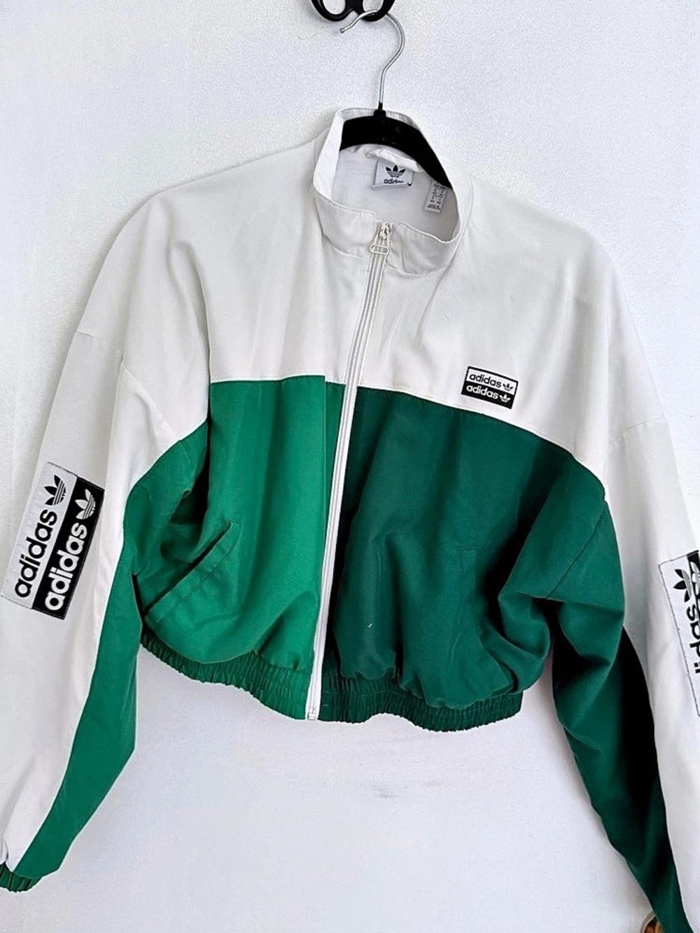 adidas Adicolor Crop Track Jacket Color Block Medium